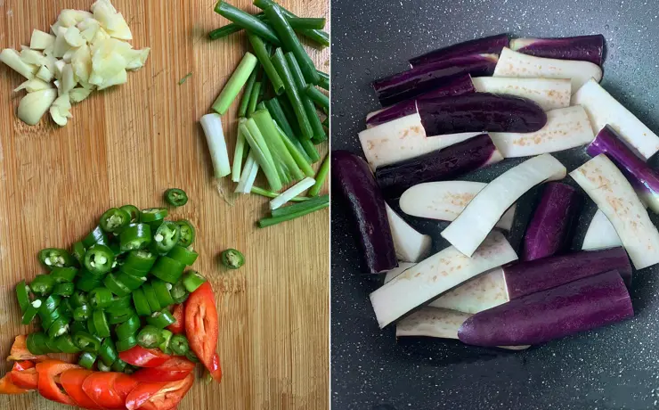 ingredients for eggplant stir fry ingredients for eggplant stir fry