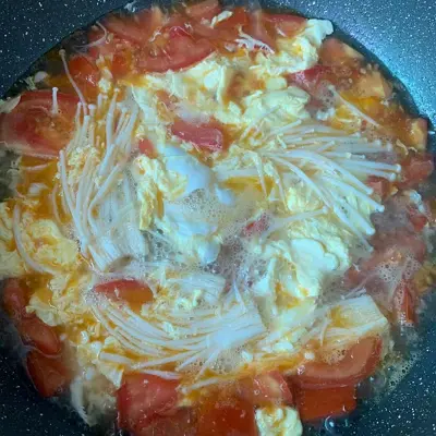 tomato egg drop soup 3