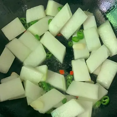 winter melon stir fry 1