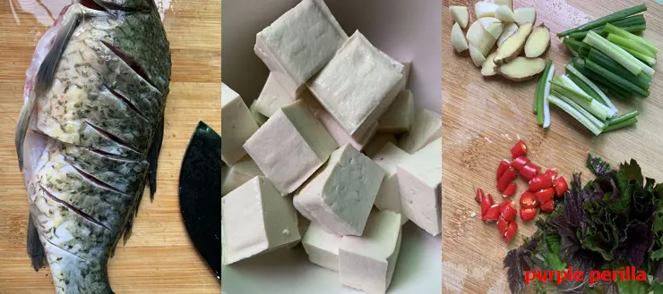 ingredients for crucian carp tofu soup ingredients for crucian carp tofu soup