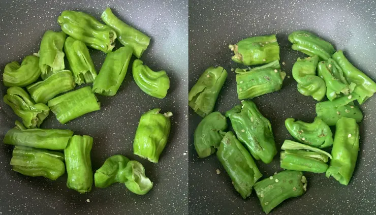 eggplant stir fry with green pepper 1