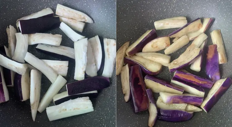 eggplant stir fry with green pepper 2