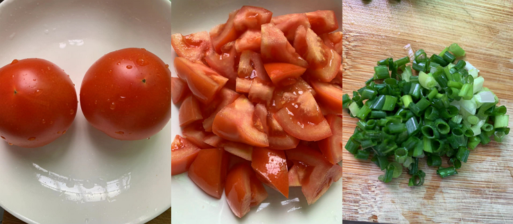 ingredients-for-tomato-and-egg-stir-fry ingredients for tomato and egg stir fry
