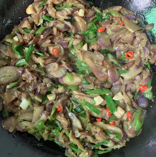stir fried sliced eggplant 4